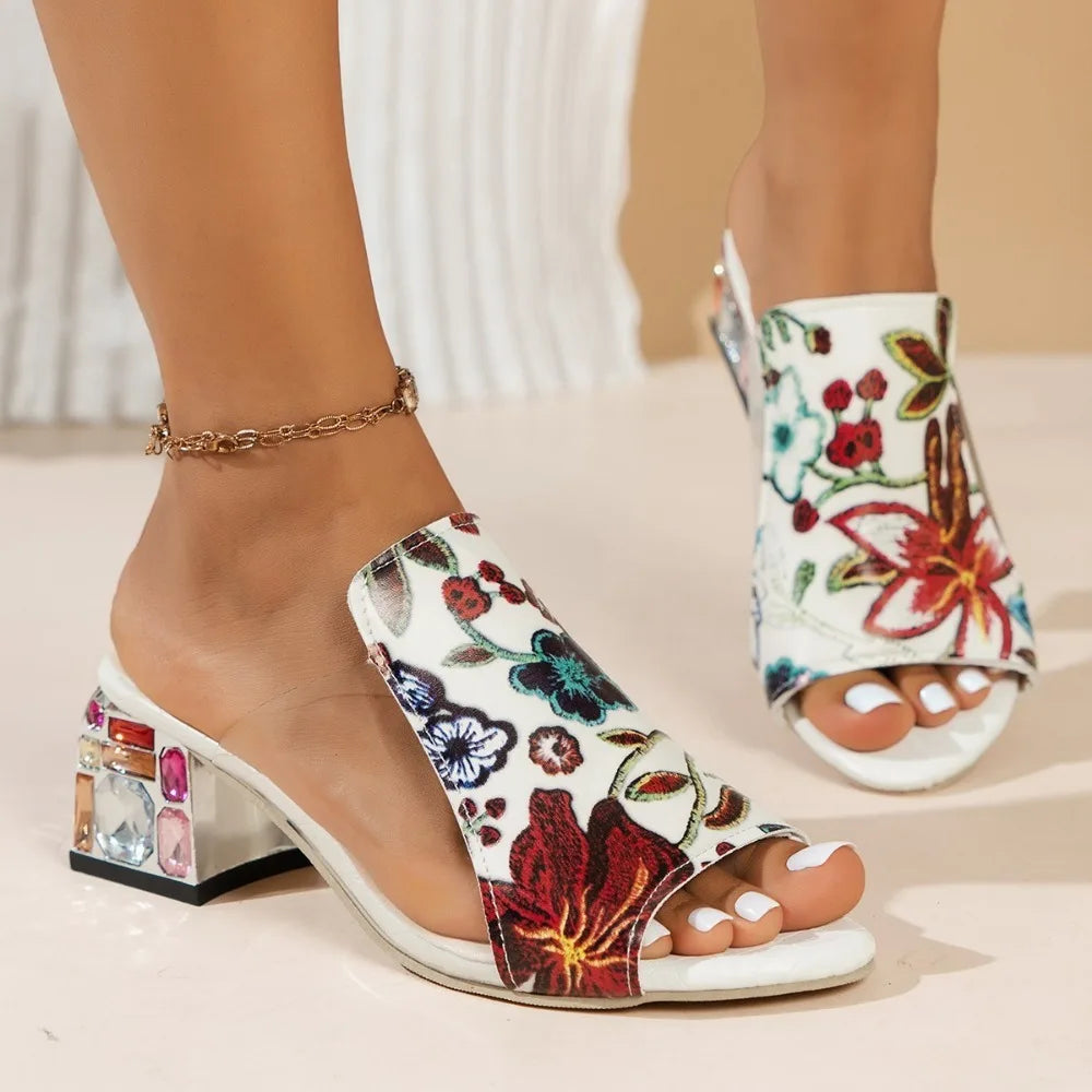 Designer Low Heel 2025 Elegant Heels Comfortable Heeled women Sandals