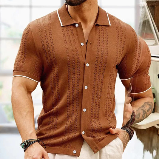 2025 Summer New Mens Fashion Trend Elegant Casual Thin  Polo Shirt.   S-3x