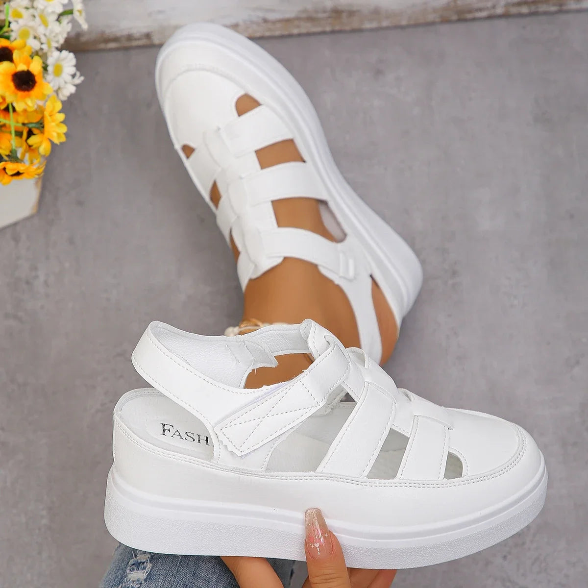 Summer 2025 New Wedge Heel  Summer Shoe/Sandals Thick Sole For Comfort