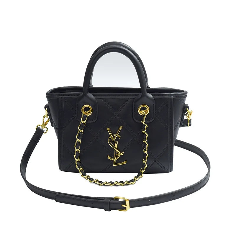 2025 New Style Handbag With Texture, Large Capacity Bucket Bag, Fashionable And Versatile Single Shoulder Crossbody Bag