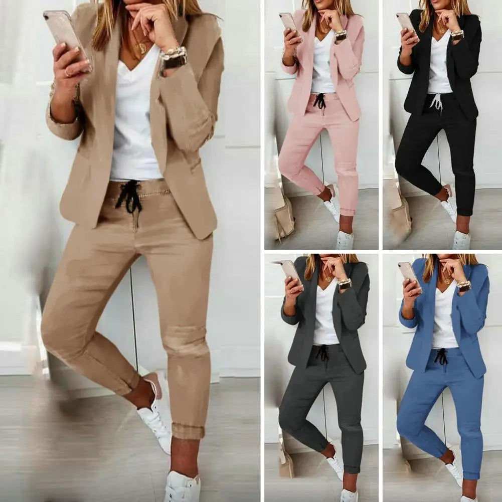 Ladies Fashion Two Pieces Set Casual  Or Party Wear Blazer And Pants.