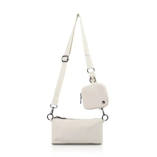 Lulu Cross-body Simple Double Portable Shoulder Bag For Daily Commuting.