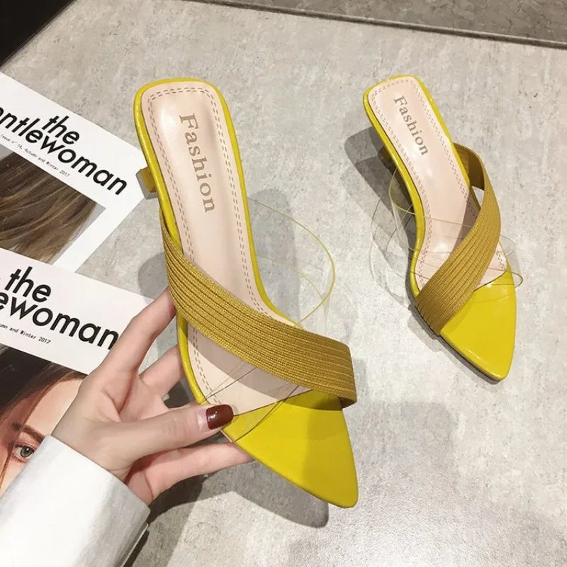 Summer Women  Sexy Mules Quality Slip-on Sandal
