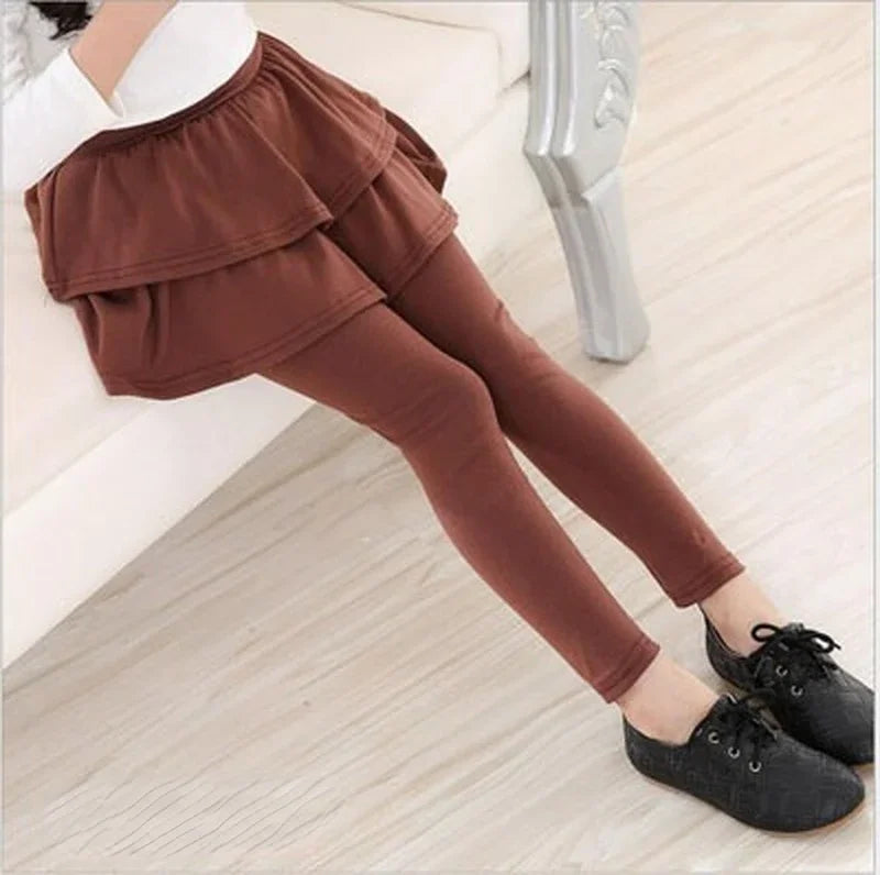 All Season Girl Leggings Skirt-pants Cake Skirt Kids leggings Pants 3-11 Years