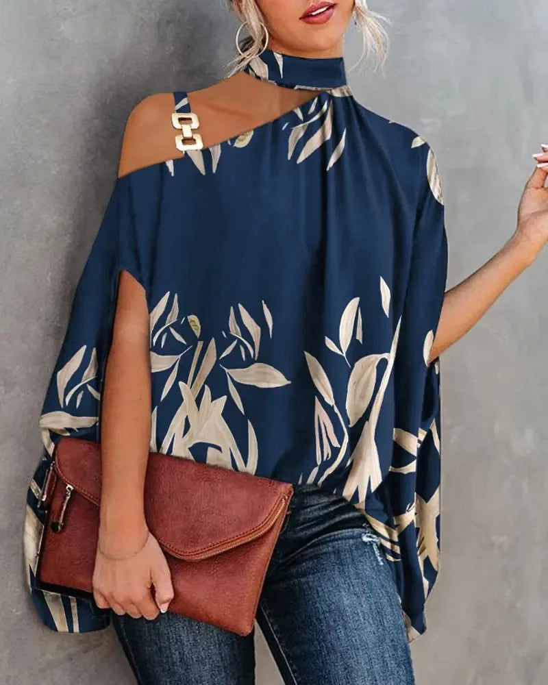 Casual Loose Women's Blouse Batwing Sleeve Spring Summer Elegant Blouse.  S-xxL