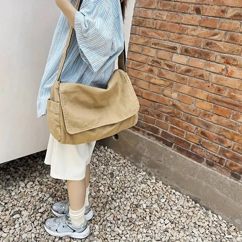 Women's Messenger Vintage Handbag Canvas Shoulder Casual Hand /Cross-body Bag