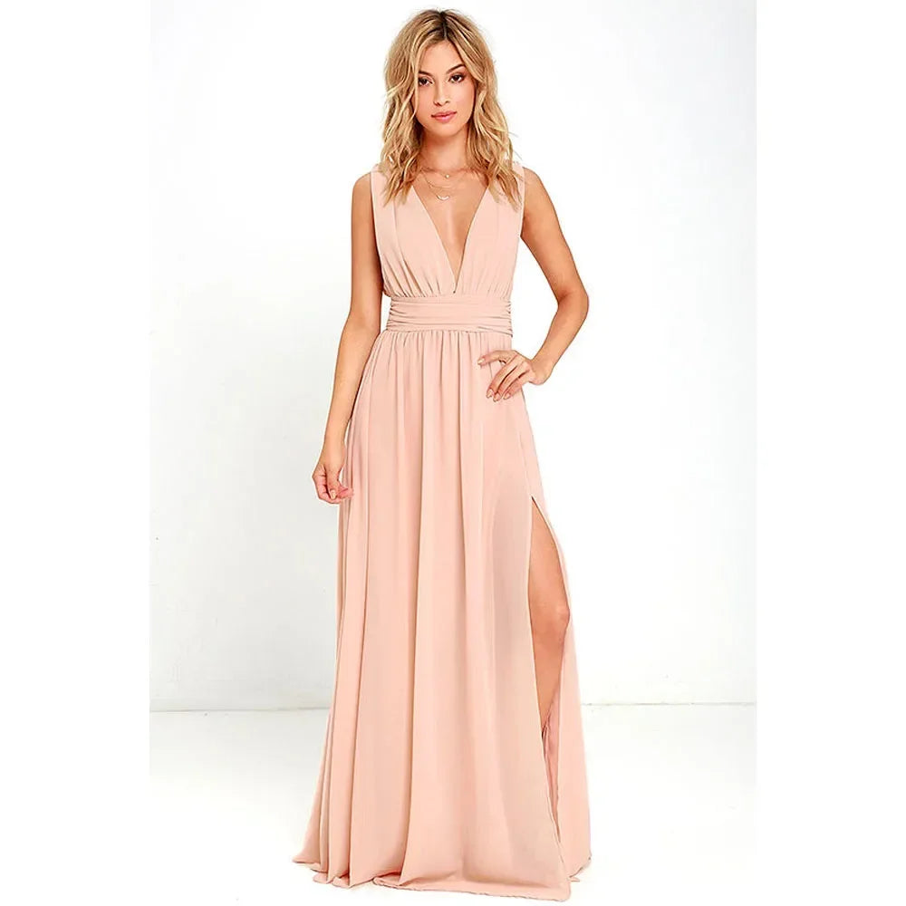 Sexy backless maxi summer party dress long body-con evening dresses.  S-3X