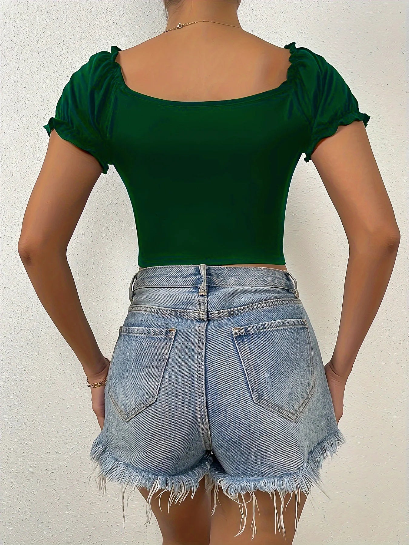 New European fashion slim fit short sleeved shirt with pleated design.  S-2x