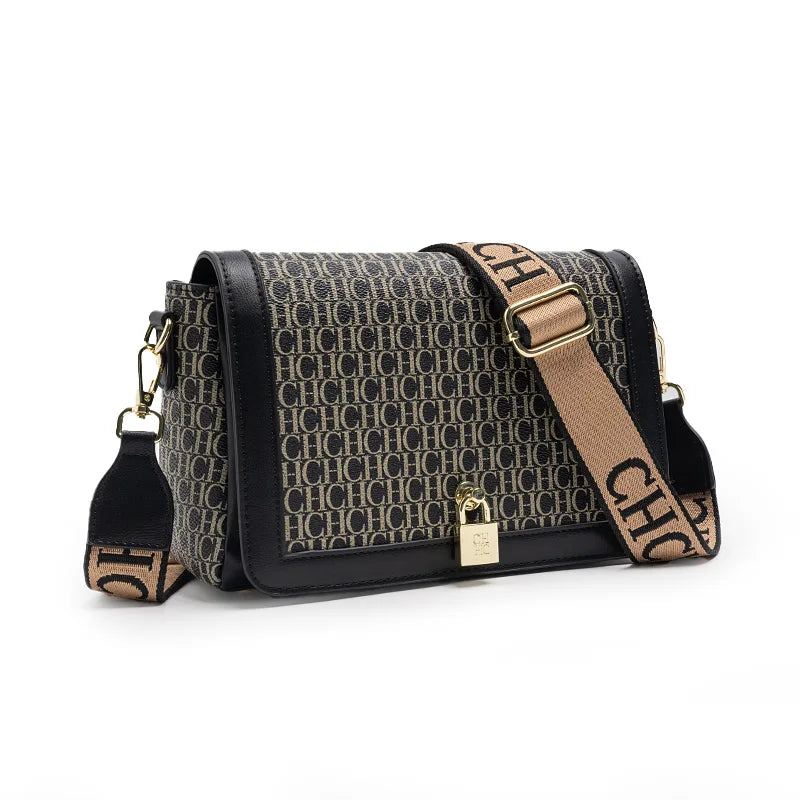 Women's Shoulder Elegant Cross-body Letter Embossed Printed Design.