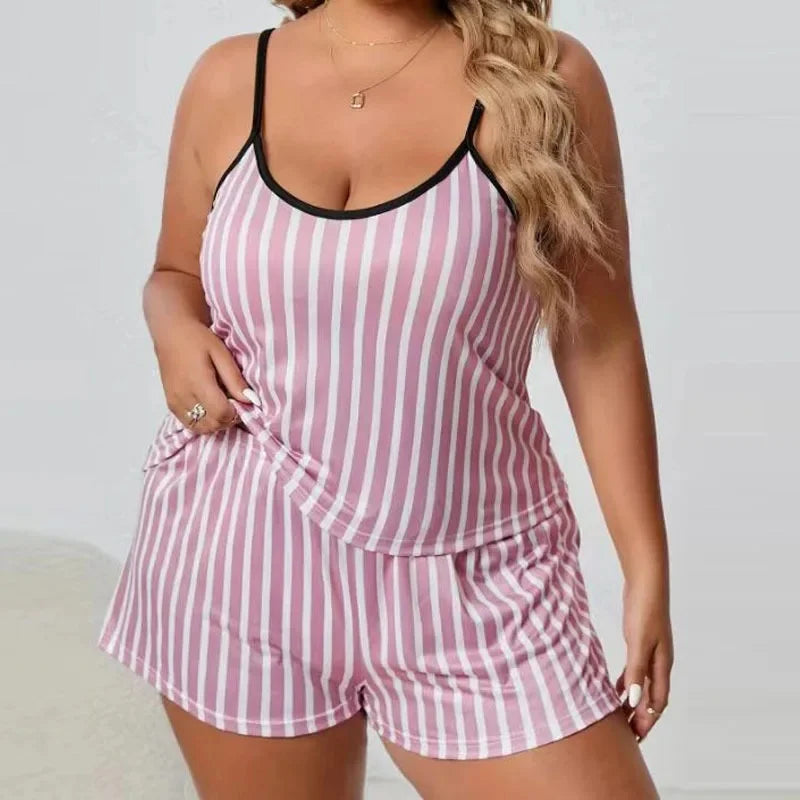 Summer European Style Plus Size Women's Sleepwear/Loungewear