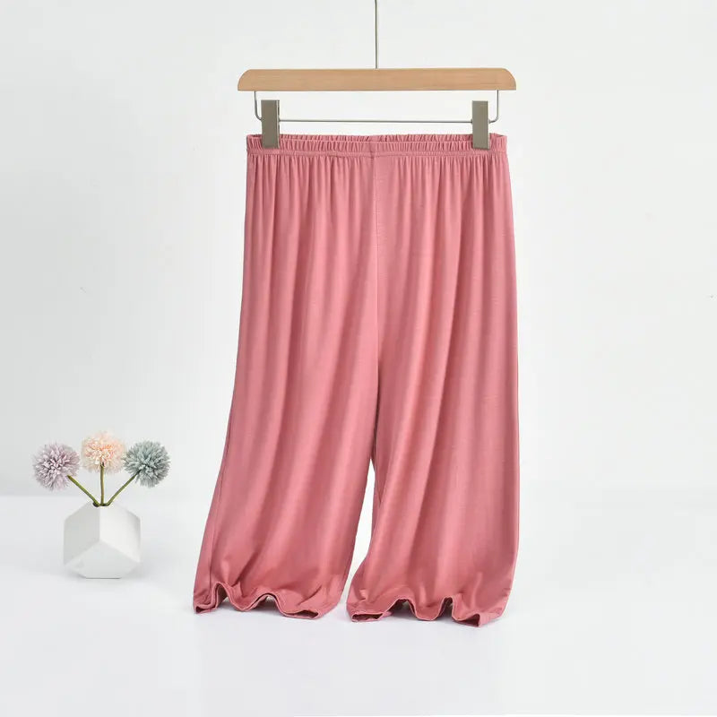 Plus size Mid-Calf Loose Fit Comfortable Pant
