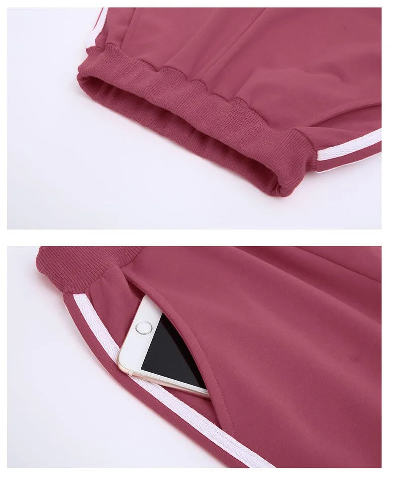 2025 teens autumn spring Girls Teenager tracksuit sport crown letter striped zipper Coat Jacket + skinny pant 5 6 7 8 9 10 year