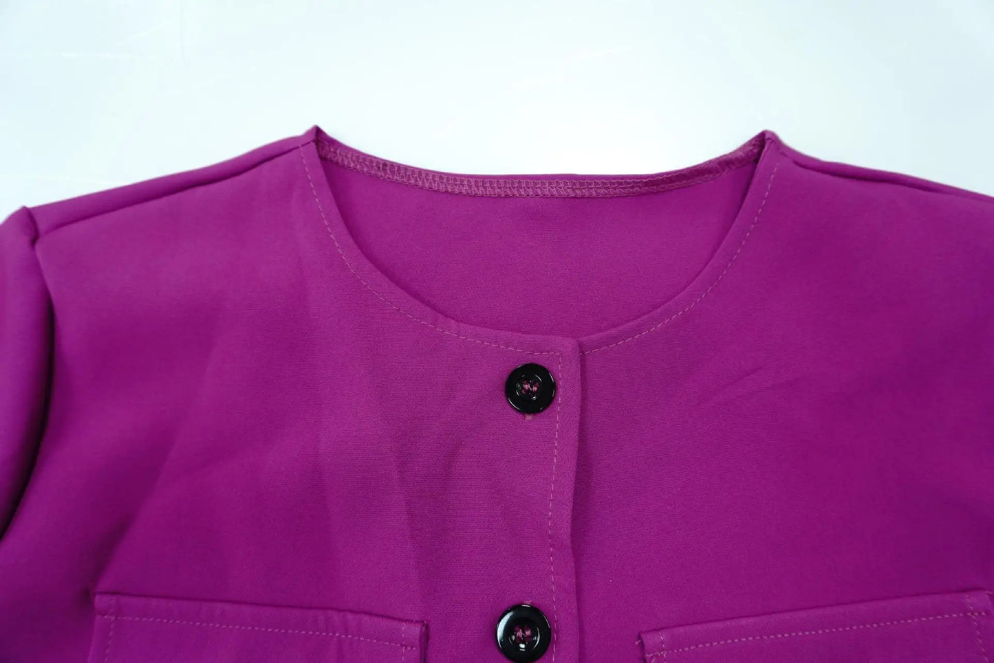 Women Top Skirt Set Summer Short Sleeve O-Neck Button Shirt + Midi Skirt Two 2 Piece Set.  S-3X