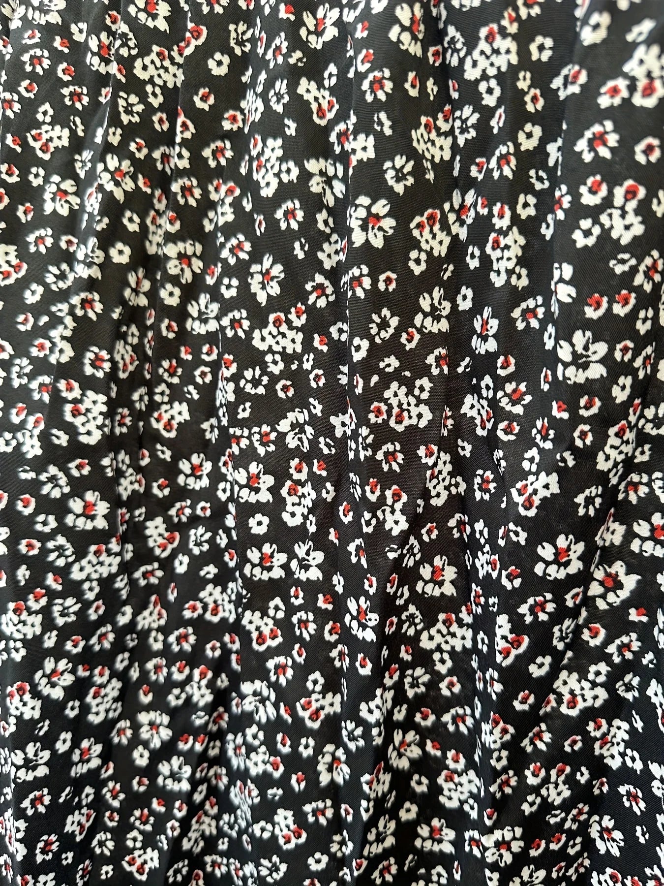 Plus Size Spring Summer Women Elegant Skirt Casual Fashion Floral Print Split Loose Long Skirt