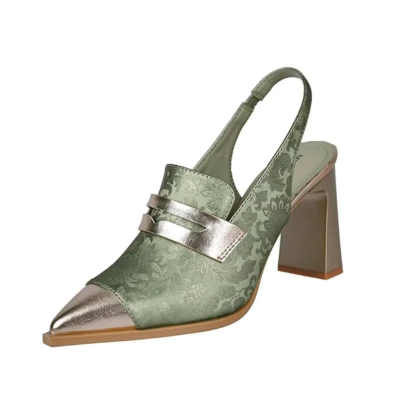 Designer Pointed Toe Sexy Sling Back perfect For Spring And Summer.