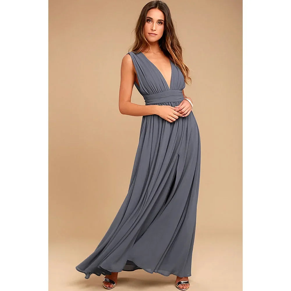 Sexy backless maxi summer party dress long body-con evening dresses.  S-3X