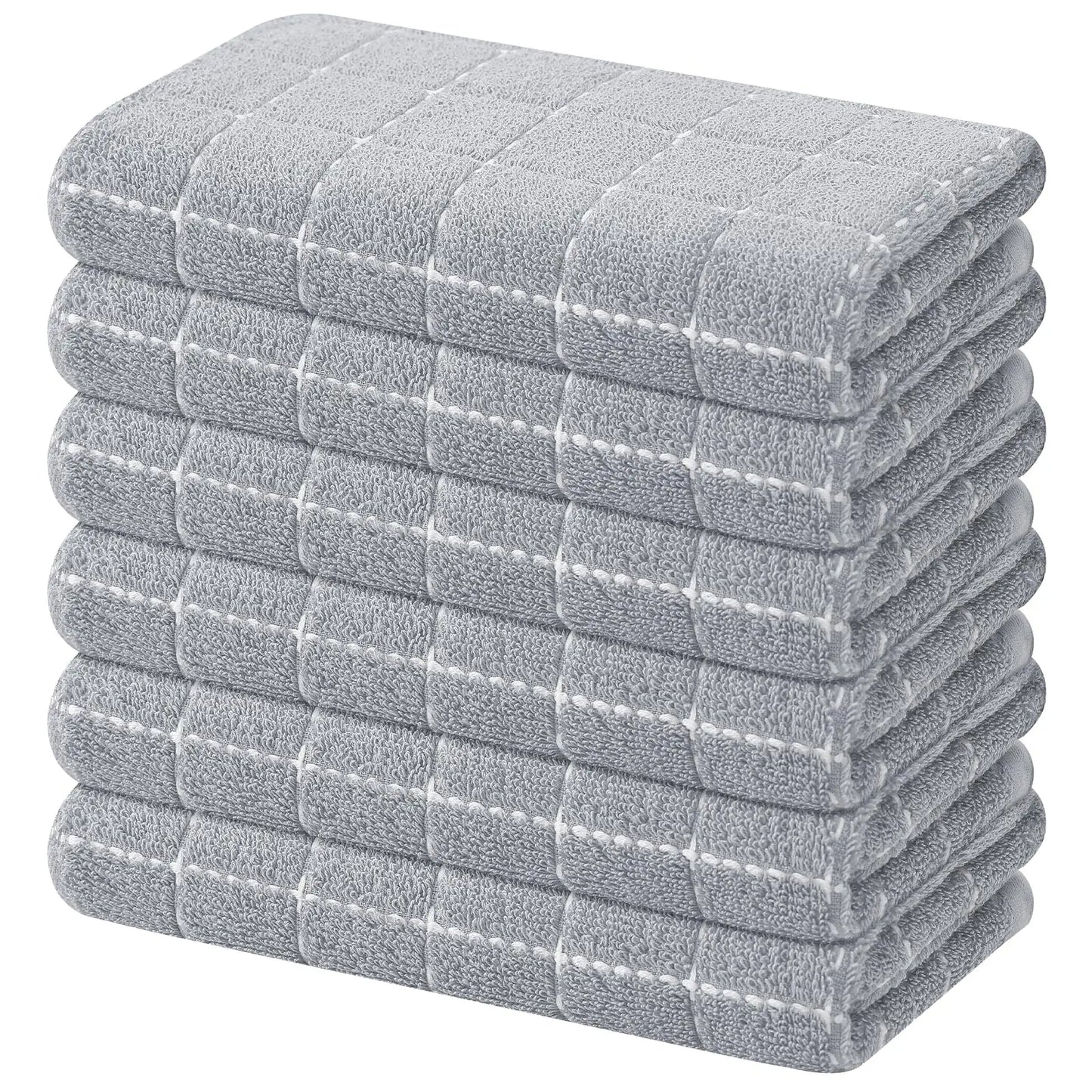 Homaxy 4Pcs New Cotton Dish Towels 100% Ultra Soft And Absorbent Kitchen Towels Soft Household Cleaning Tools Kitchen Wash Cloth