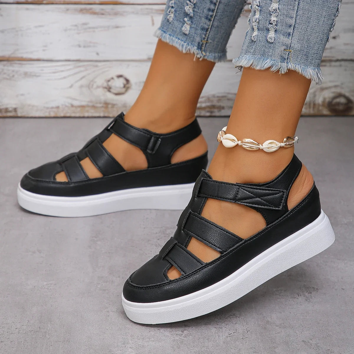 Summer 2025 New Wedge Heel  Summer Shoe/Sandals Thick Sole For Comfort