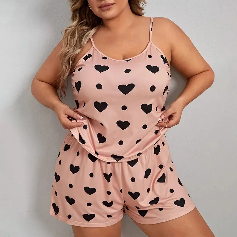 Summer European Style Plus Size Women's Sleepwear/Loungewear