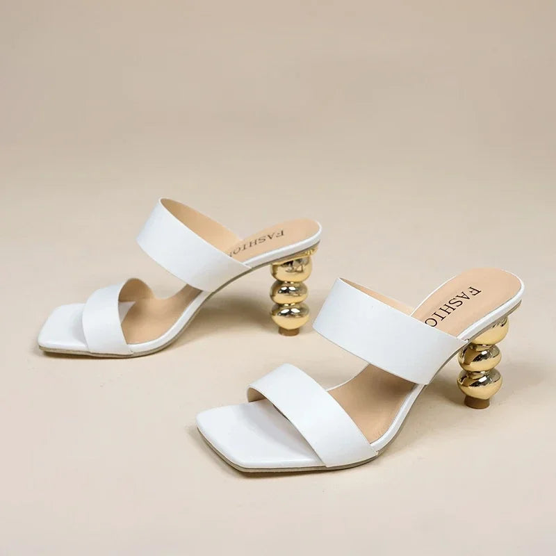 Summer New Women Fashion Sexy Elegant Style Chunky High Heel Sandals