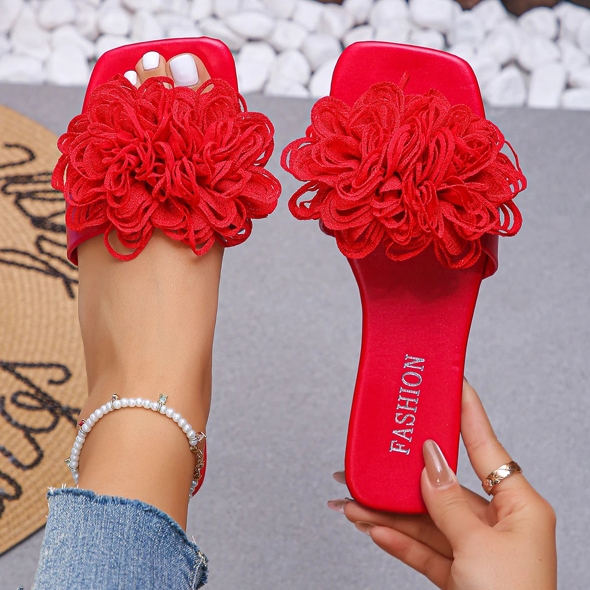 Women Flat Casual Slides Summer Fashion Dressy Sandals /Slides