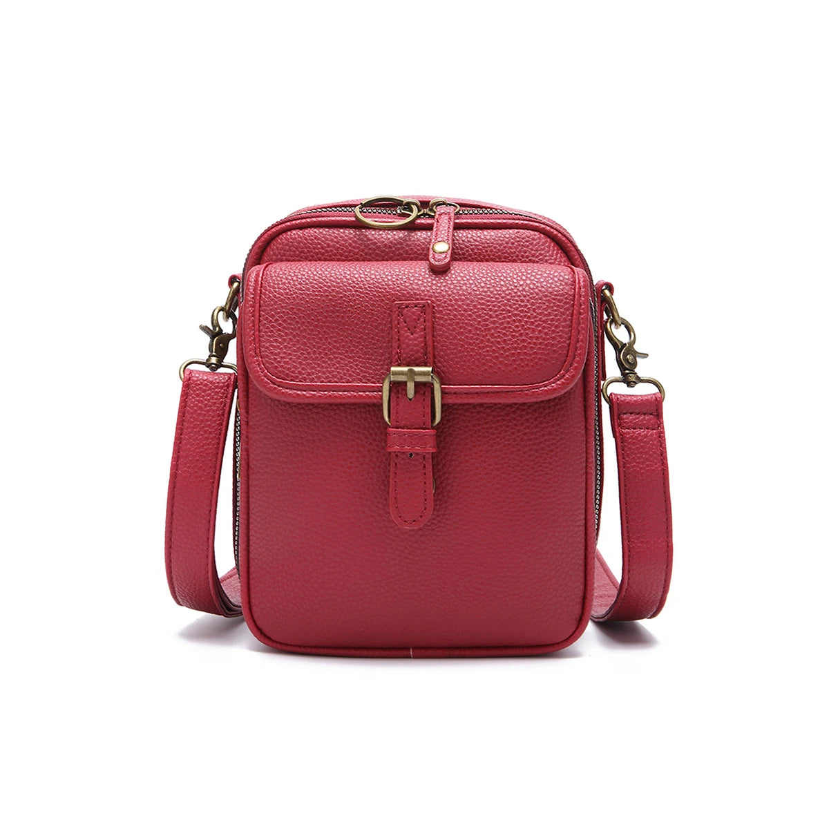 Minimalist Fashion Small Leather Shoulder Bag - Versatile and Practical Crossbody for Daily Use