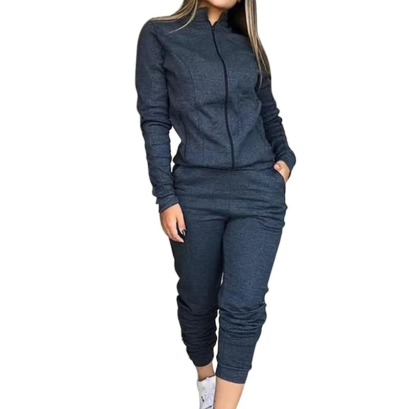 2 Pieces Set Street Snap Recreational two-piece Outfit Sports Set.  S-XL