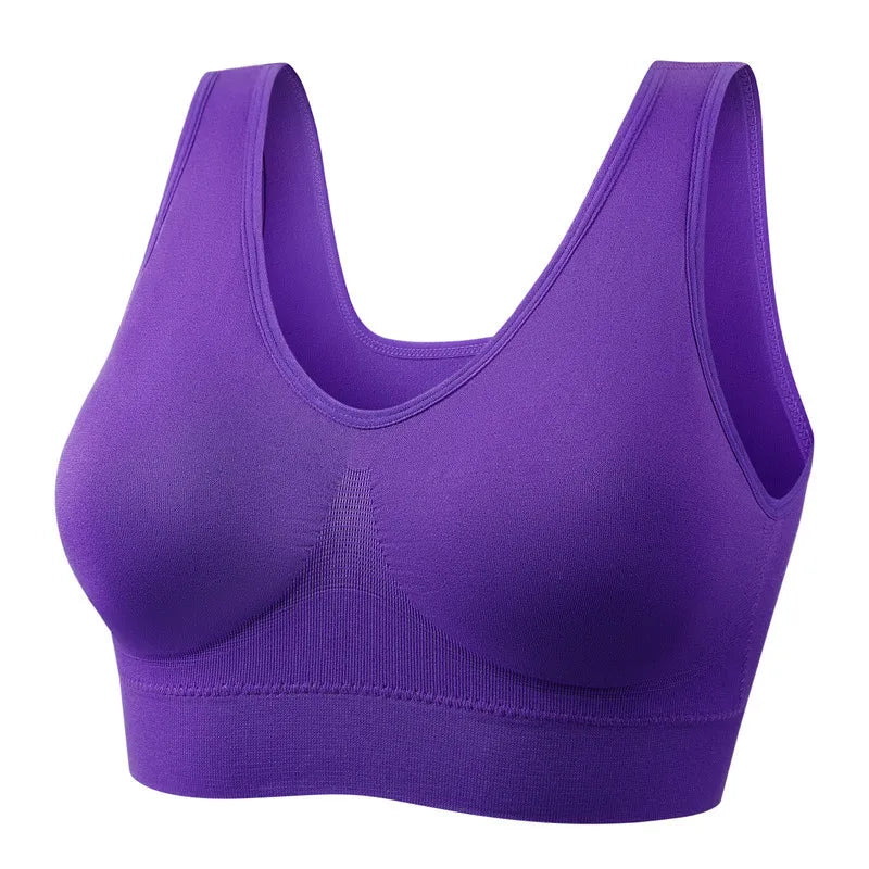 Ladies Seamless Breathable Wire Free Push-Up Bralette Comfortable And Padded For Your Comfort. Sz S-6XL