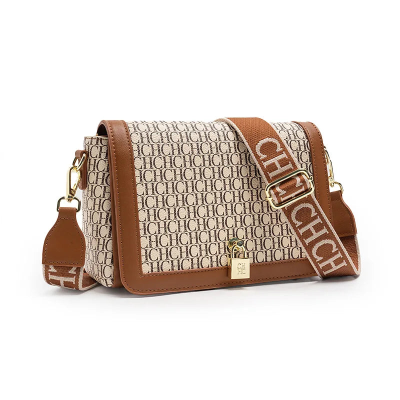 Women's Shoulder Elegant Cross-body Letter Embossed Printed Design.