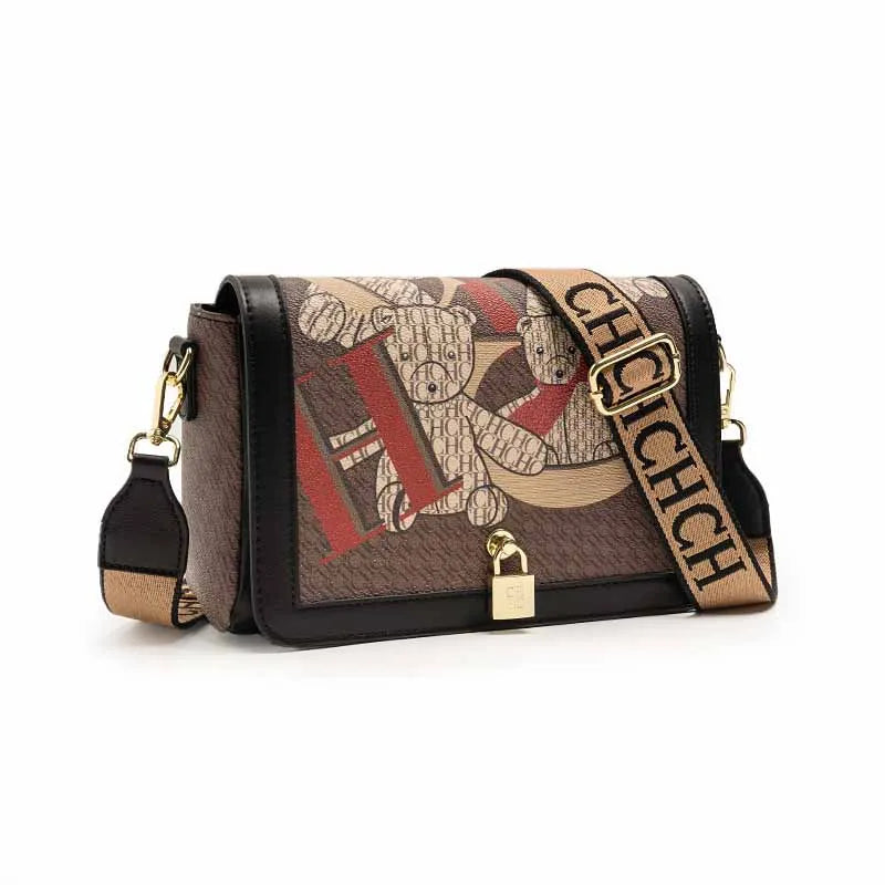 Women's Shoulder Elegant Cross-body Letter Embossed Printed Design.