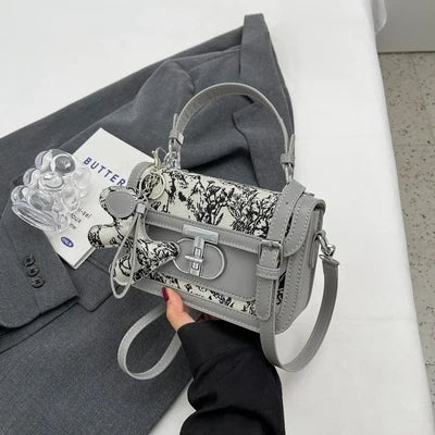 Popular Square Cross-body Bag For Women Luxury Designer Brand Flower Handbag / Tote Bag