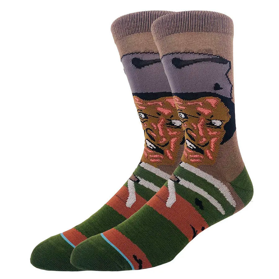 cartoon gamers anime socks men women crew socks Christmas Halloween novelty funny happy crazy street style skate socks