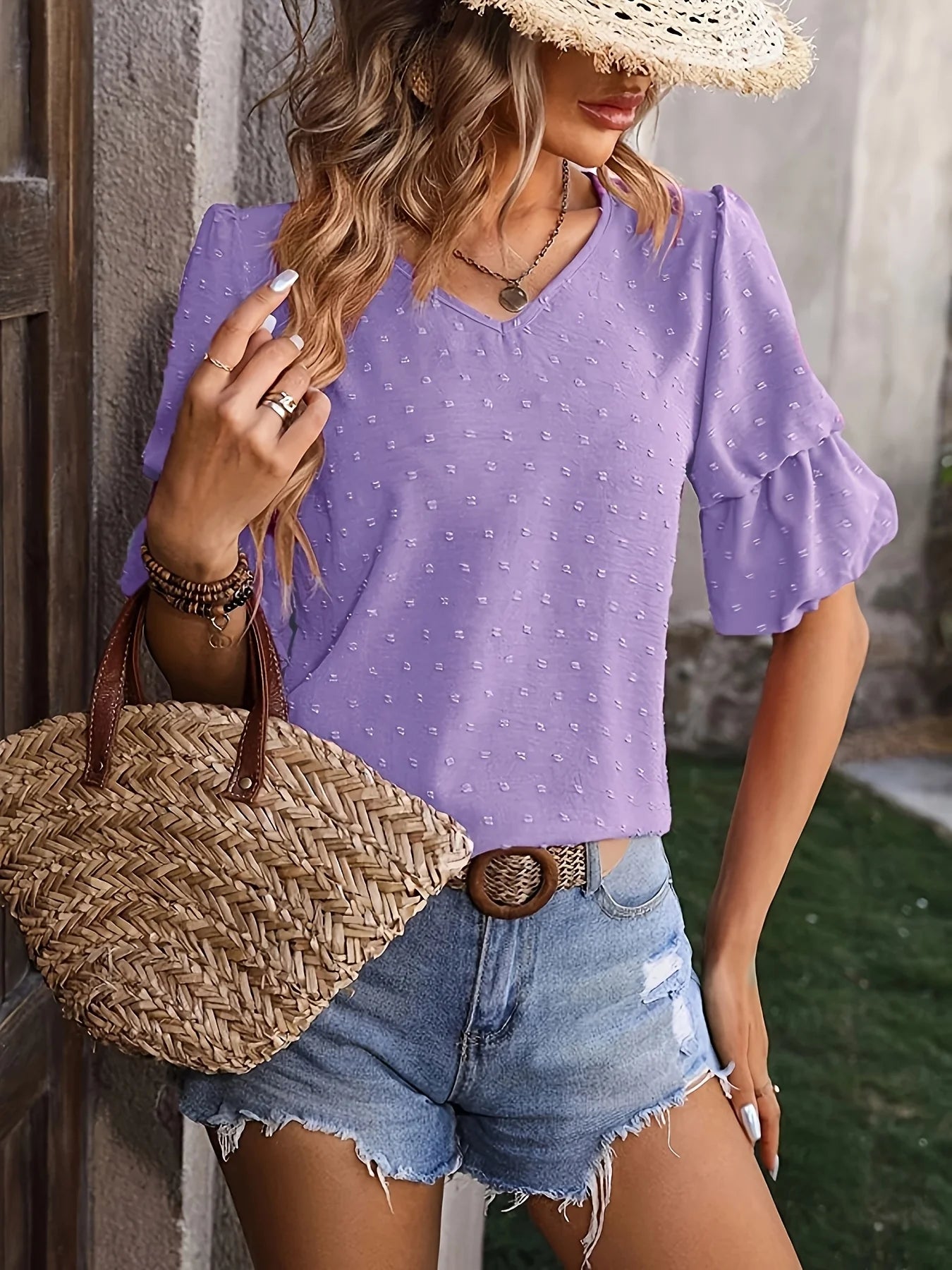 Women's plus size Blouse summer chic elegant fashionable shirt.  1X-5X