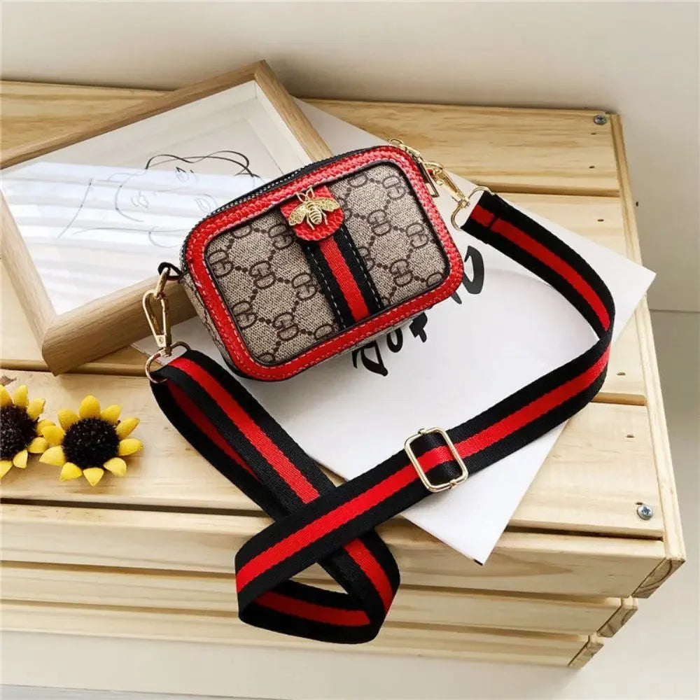 New Fashion Cute Mini Children's Waterproof PU Shoulder Cross-body Bag