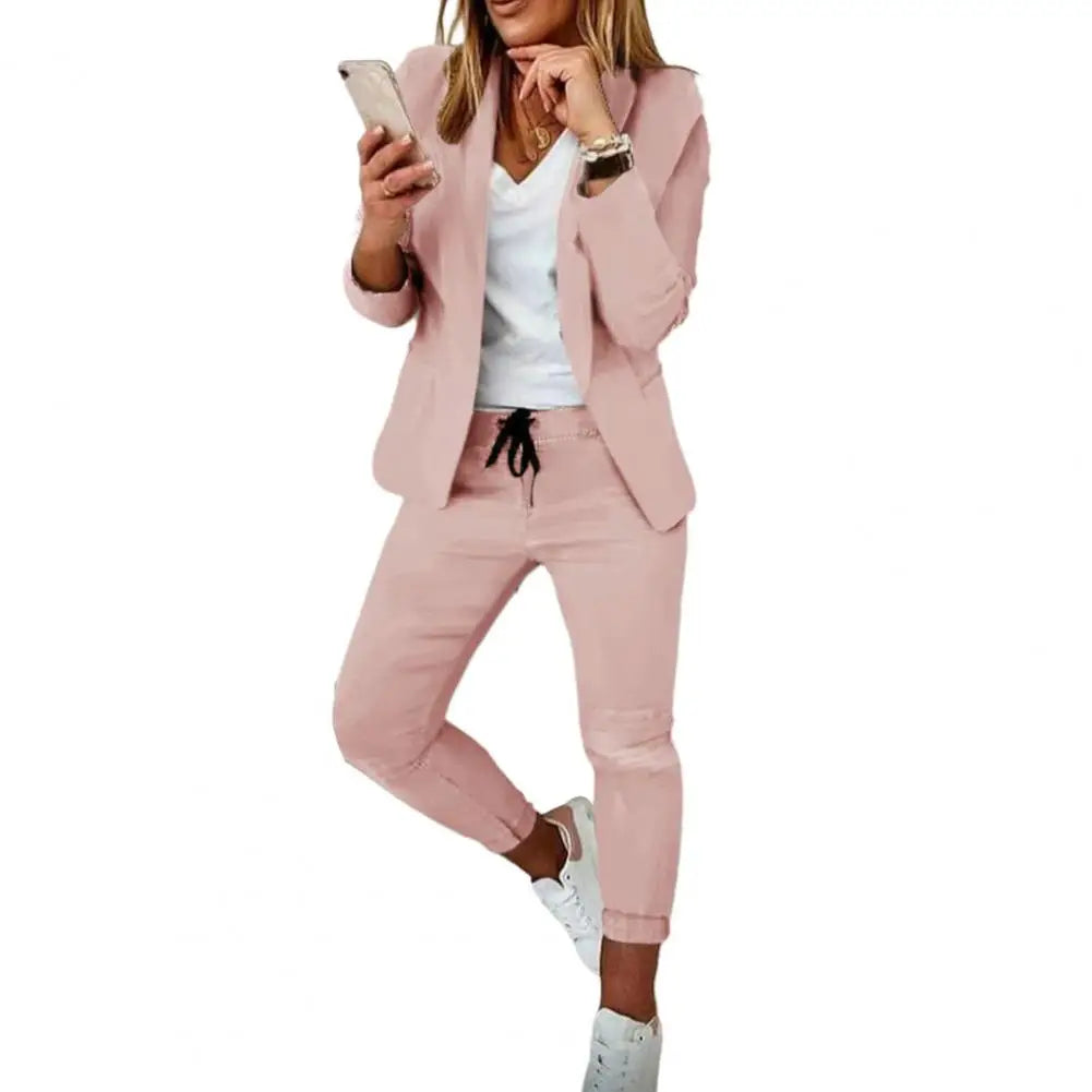 Ladies Fashion Two Pieces Set Casual  Or Party Wear Blazer And Pants.