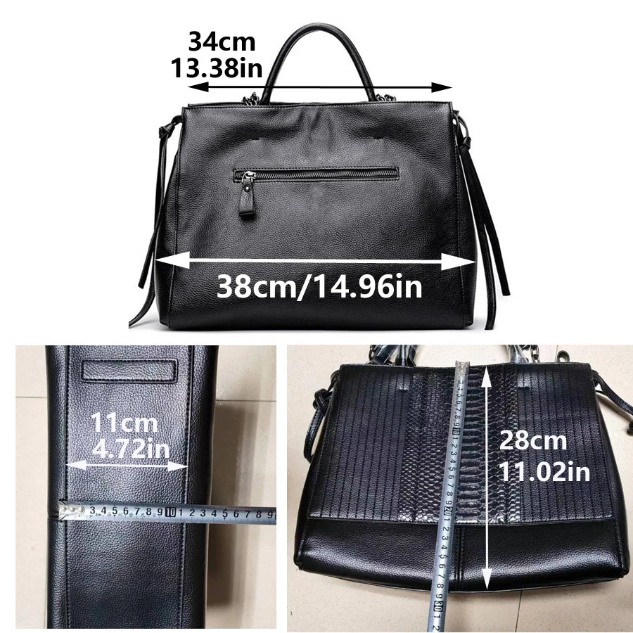 Women luxury Simple crocodile leather, shoulder bag