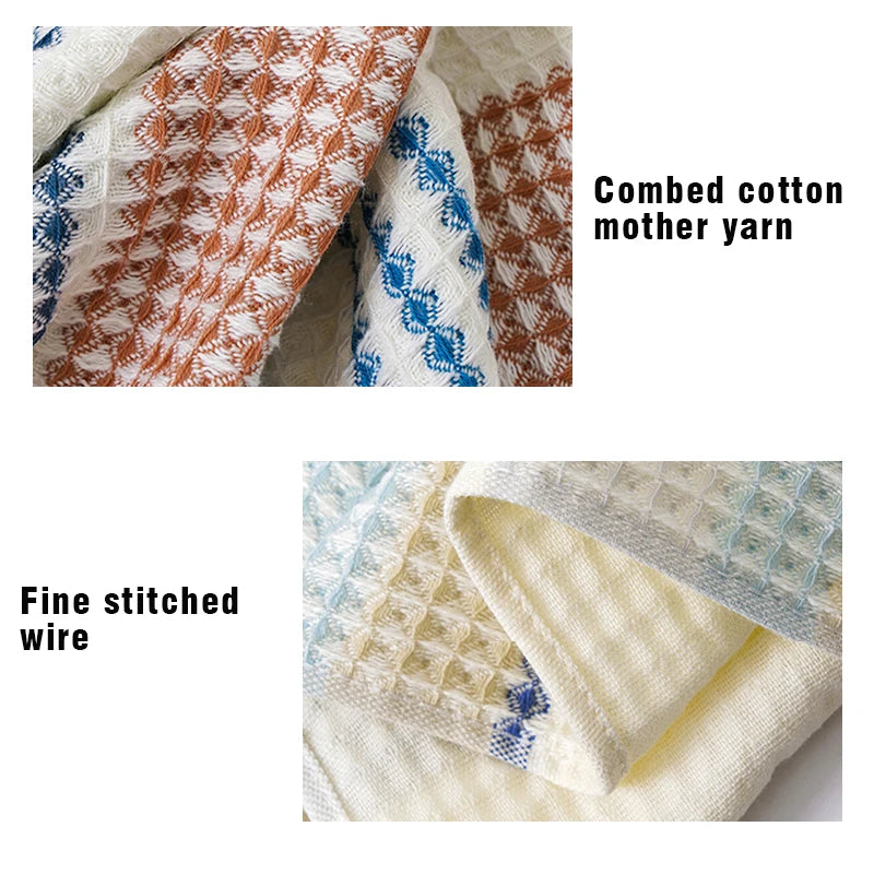 70x140cm/35x75cm Soft cotton waffle towel Thickened adult strong suction cellular towel bath towel fluffy close skin grid gauze