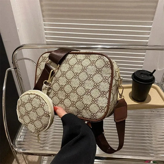 Vintage Fashion Handbag Soft PU Leather Shoulder /Crossbody Tote Bag