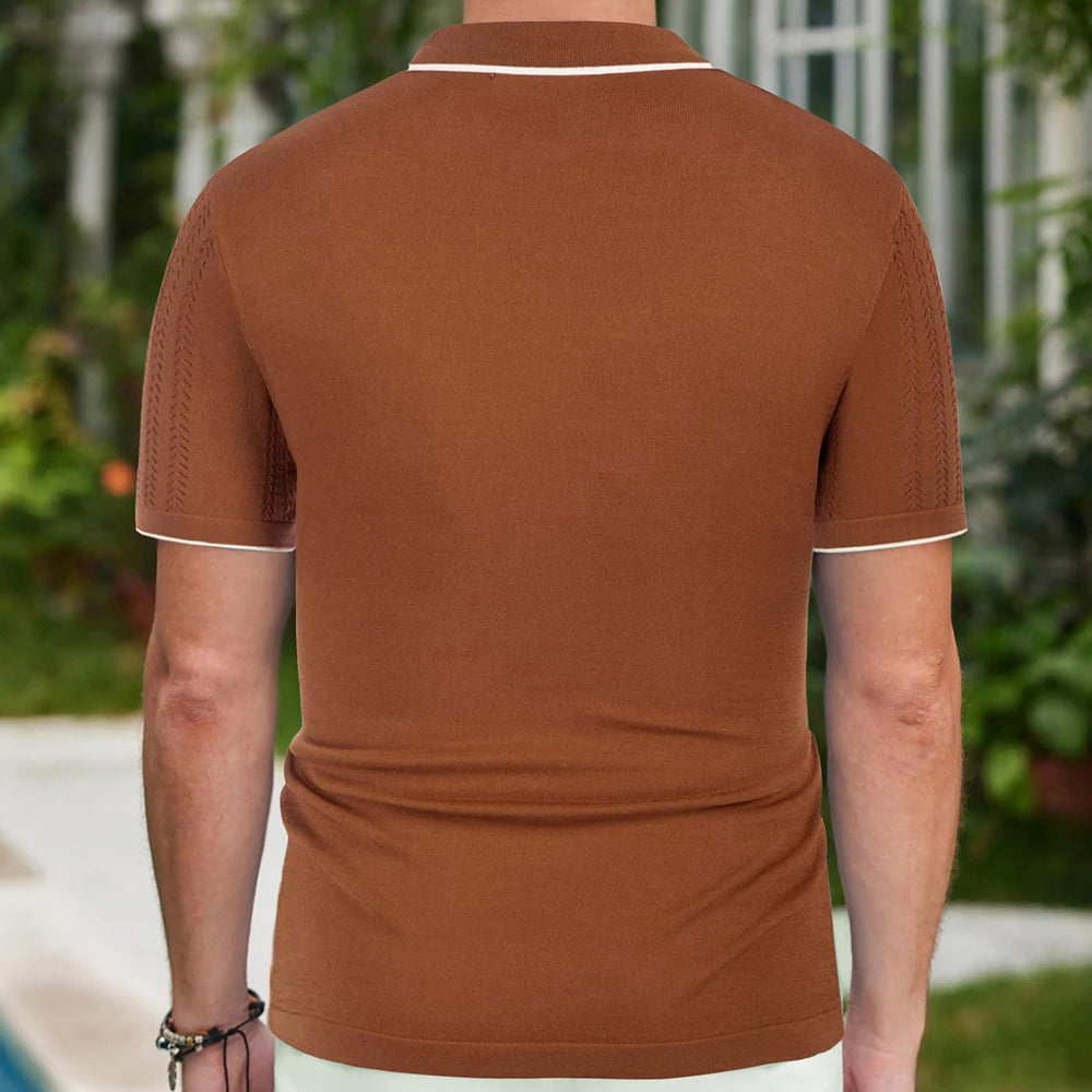 2025 Summer New Mens Fashion Trend Elegant Casual Thin  Polo Shirt.   S-3x