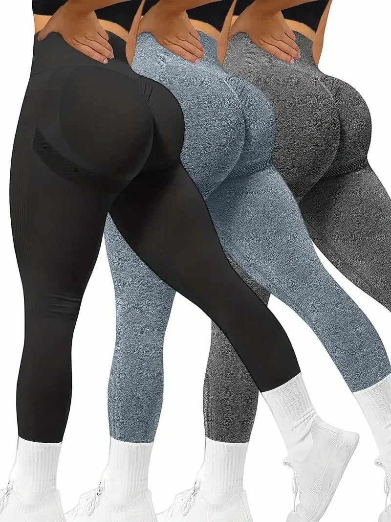 High Waist Yoga Pant Active wear for Running Cycling and Gym Hip Lifting and Slimming Leggings