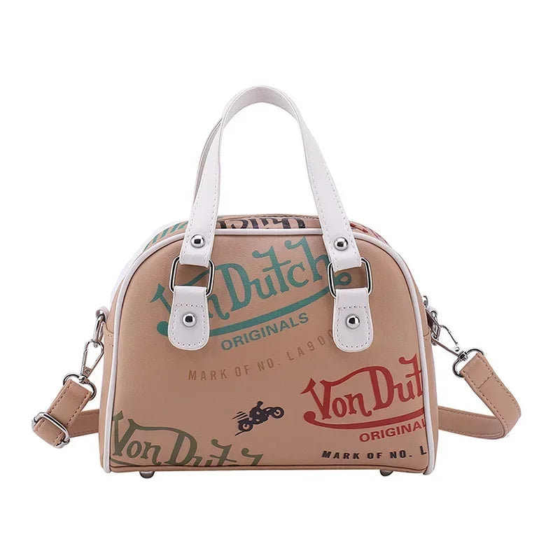 Ladies Cross-body/Shoulder Graffiti PU Leather Bag