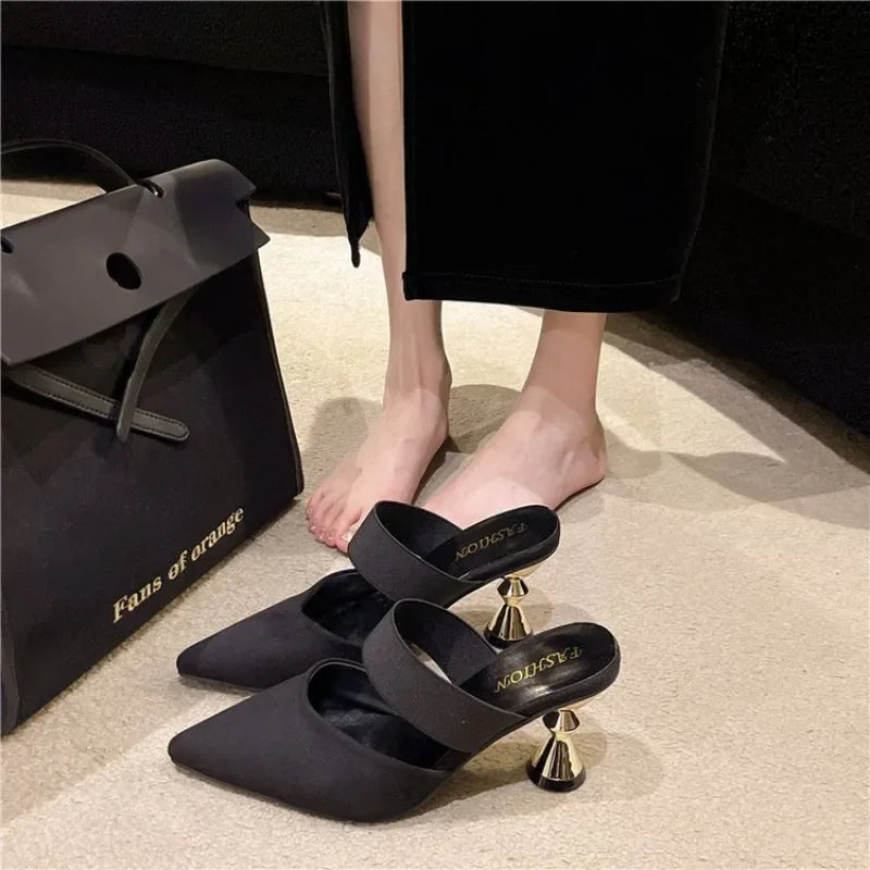 Women Heels ,Pointed Toe Summer Fashion Sandals