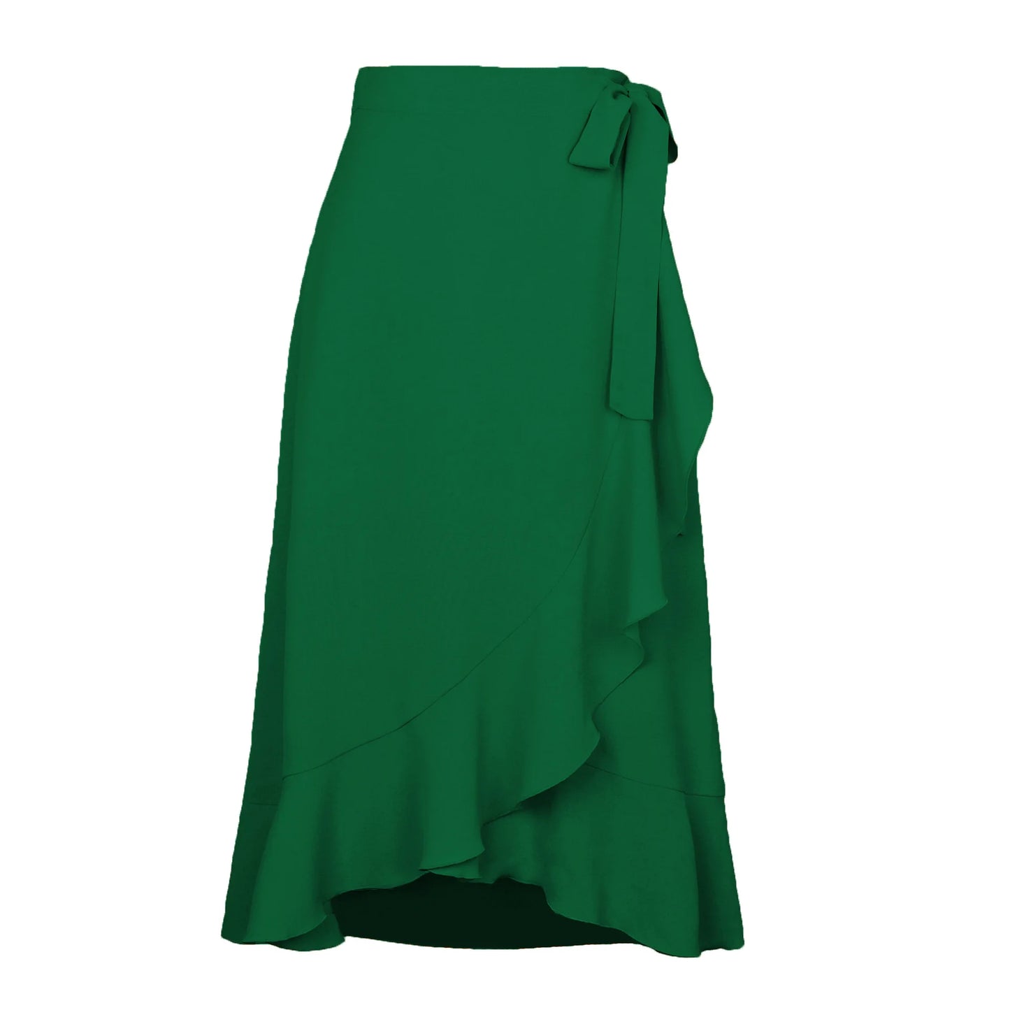 Women Summer Irregular Solid Colour Skirt.  S-XL
