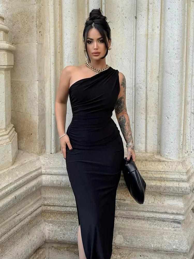 Summer Maxi Sexy Sleeveless Backless Slim Elegant Party Dress.