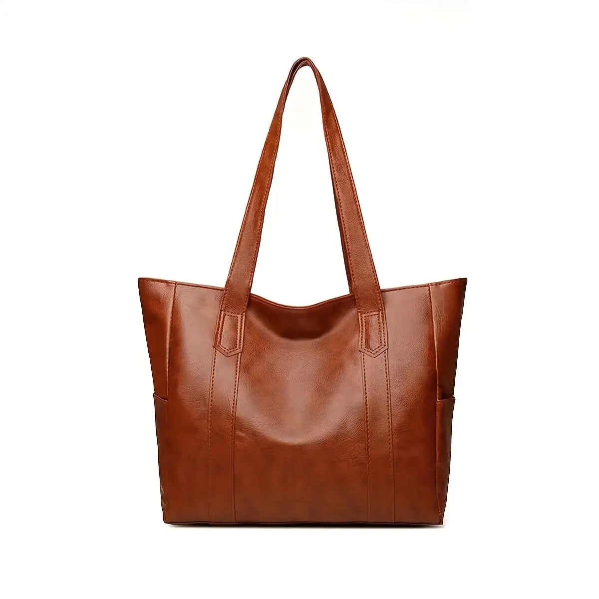 Ladies Vintage Large Capacity Tote Bag, Retro Vegan Shoulder Bag,