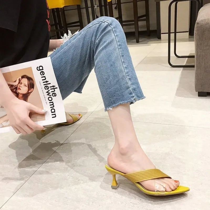 Summer Women  Sexy Mules Quality Slip-on Sandal