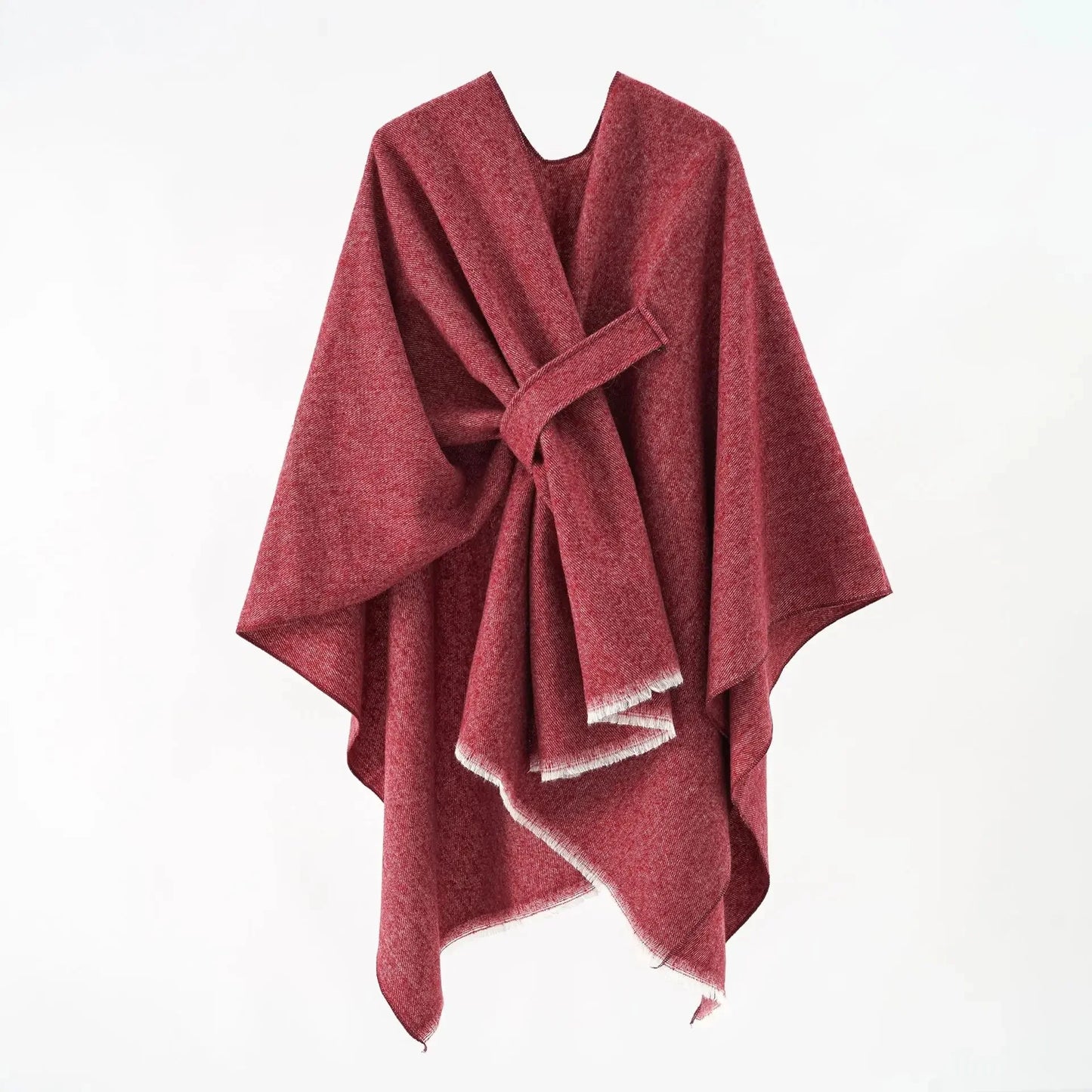 Autumn/Winter Solid Color Sensibility Design Side Slit Pashmina Shawl European Style