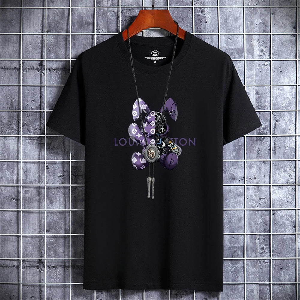 Summer Men's High Quality Cotton Casual T-Shirt.