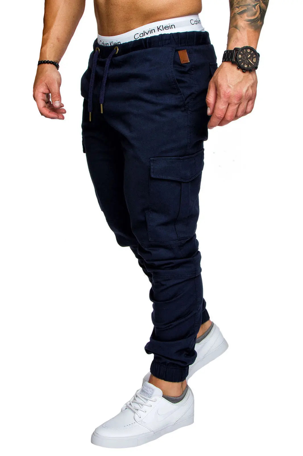 New Men's Woven Quick Dry Fabric Casual Pants Street-wear Multi-pocket Casual Pants.  S-5X