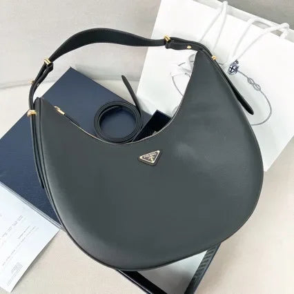 New Moon Imported Cow Leather Half-Moon Underarm/Shoulder High Quality Bag .